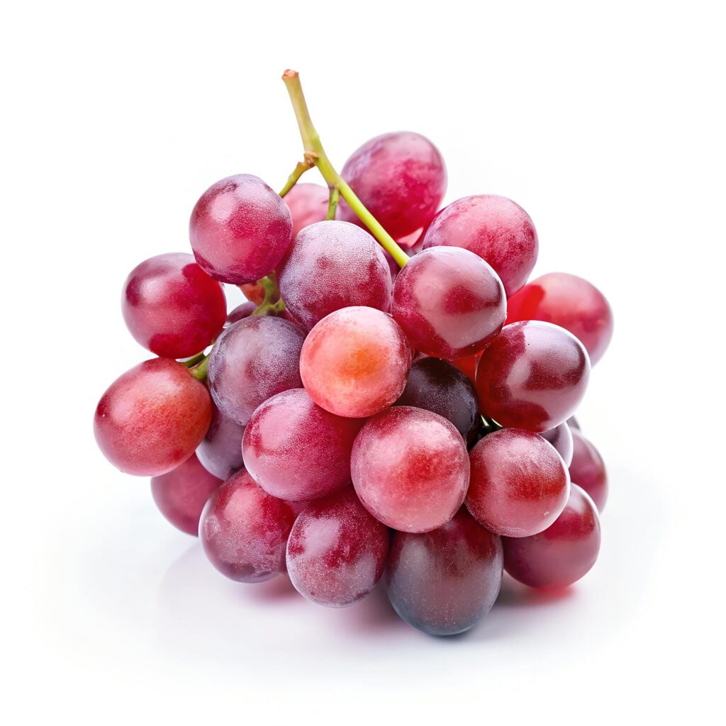 Fresh grape isolated on white background Free Photo