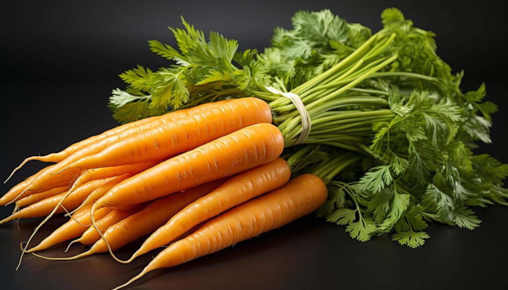 Fresh, healthy, organic vegetable salad on wooden table generated by AI Free Photo