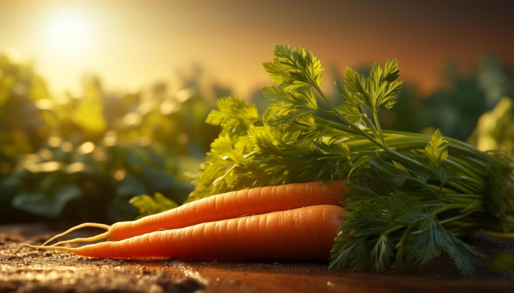 Fresh, healthy vegetables on rustic table, perfect for summer salads generated by AI Free Photo