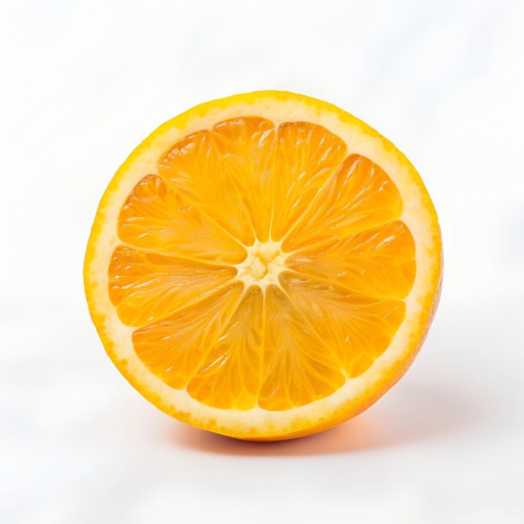 Fresh orange isolated on white background Free Photo