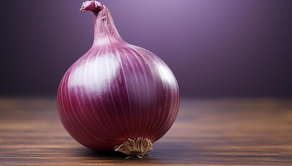 Fresh organic vegetables, garlic and onions, healthy eating, nature bounty generated by AI Free Photo