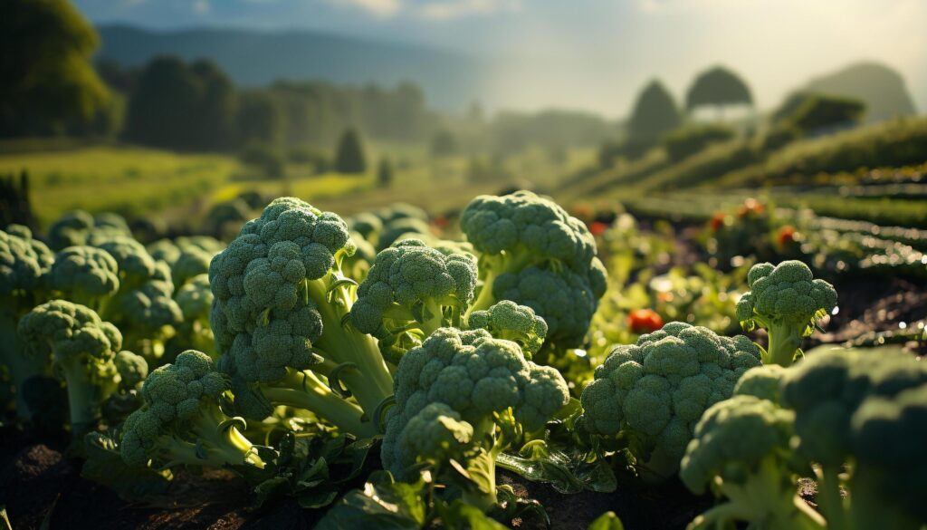 Fresh organic vegetables harvested from a colorful vegetable garden generated by AI Free Photo