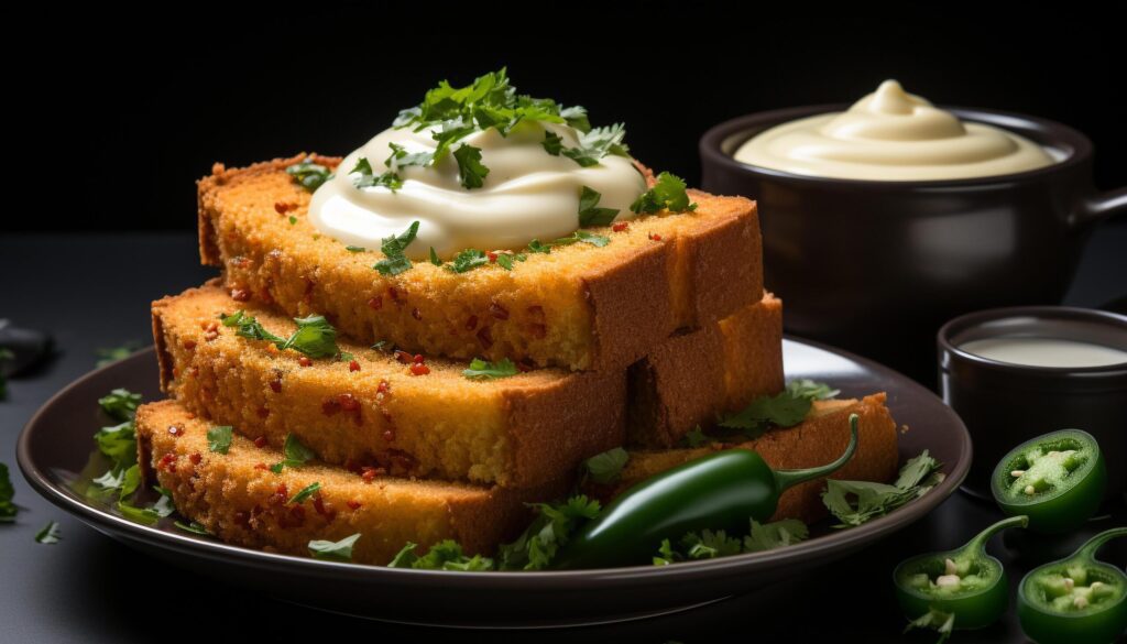 Freshness and gourmet meal on a plate with vegetables and parsley generated by AI Free Photo