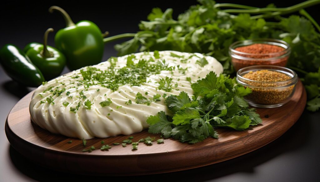 Freshness and healthy eating on a wooden table, organic ingredients generated by AI Free Photo