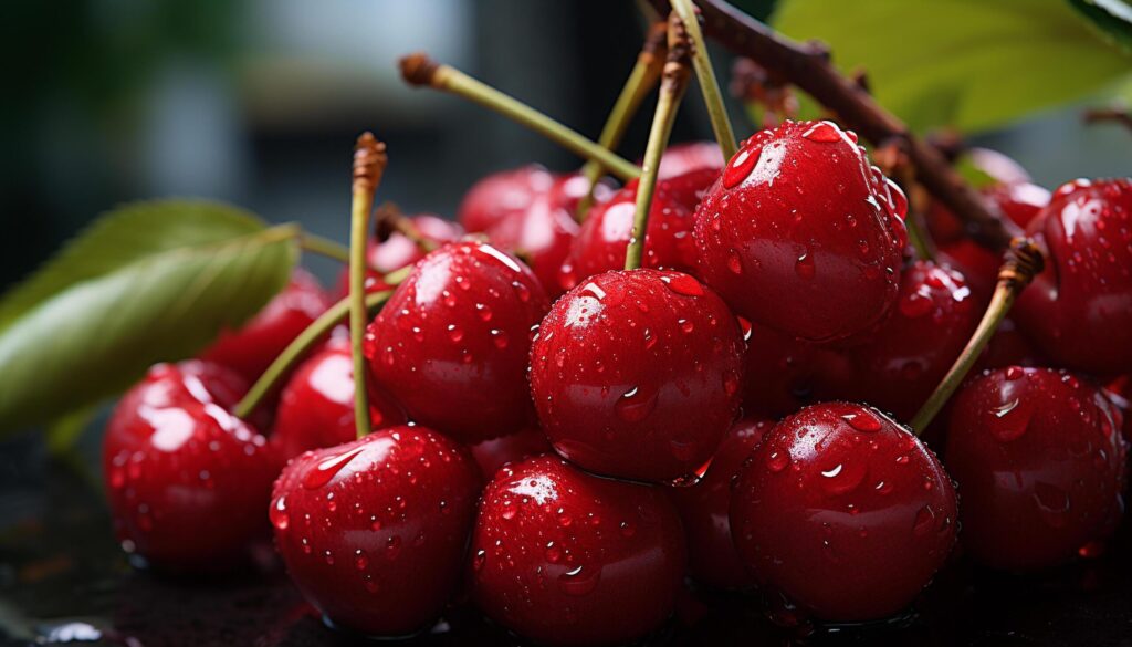 Freshness and nature in a bowl of juicy berries generated by AI Free Photo