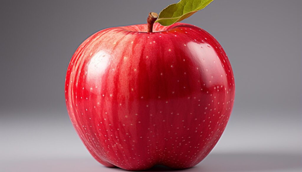 Freshness and ripeness of apple, a healthy and juicy snack generated by AI Free Photo