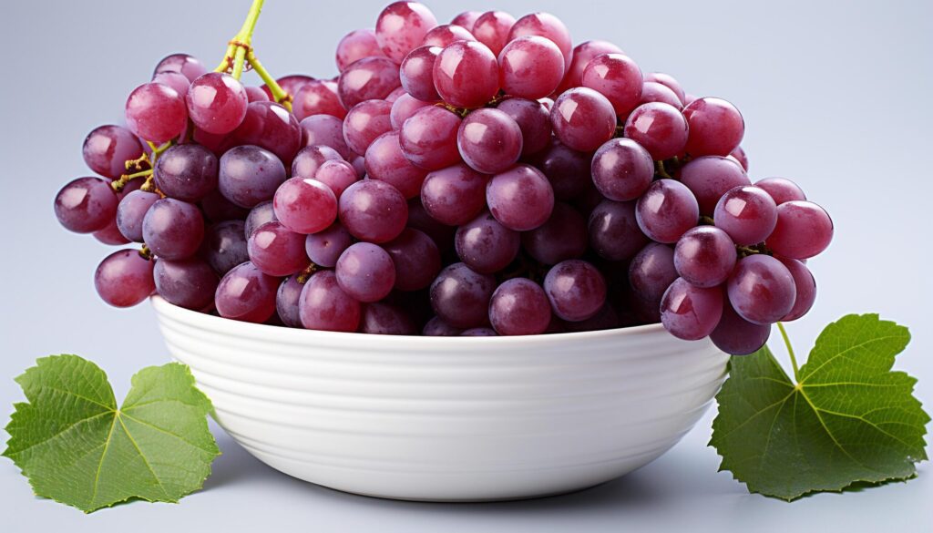 Freshness and ripeness of nature bounty in a bowl generated by AI Free Photo