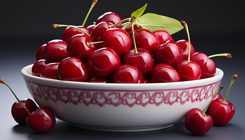 Freshness and sweetness of summer juicy, ripe berry fruit generated by AI Free Photo