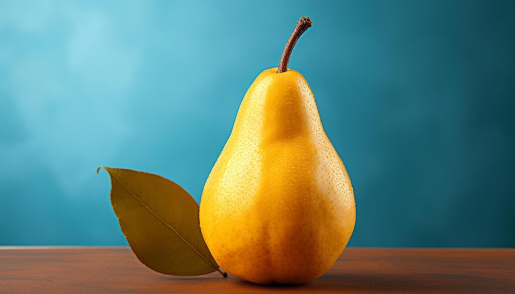 Freshness of nature vibrant, juicy, healthy eating on wooden table generated by AI Free Photo