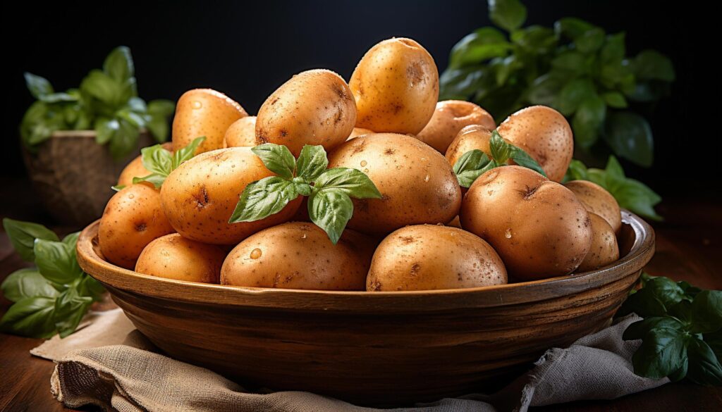 Freshness of organic vegetables, healthy eating on rustic wooden table generated by AI Free Photo