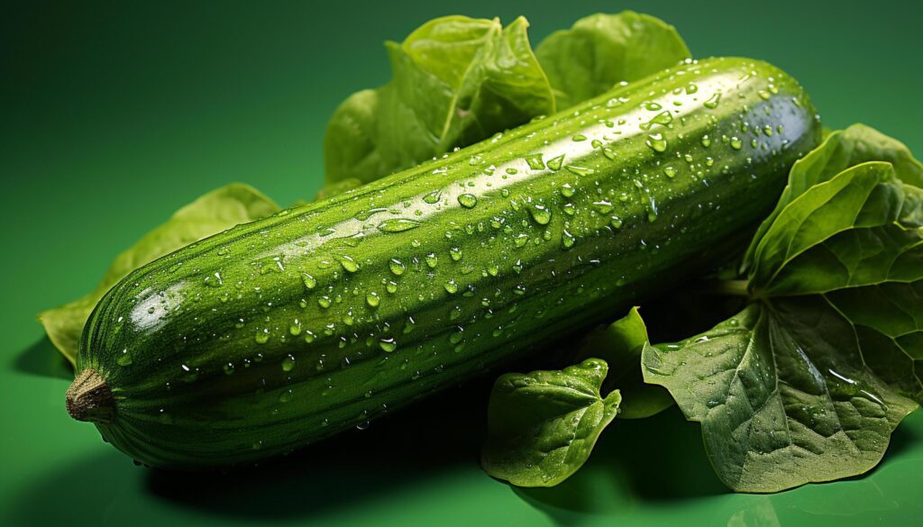 Freshness of organic vegetables, nature healthy eating, wet with dew generated by AI Free Photo