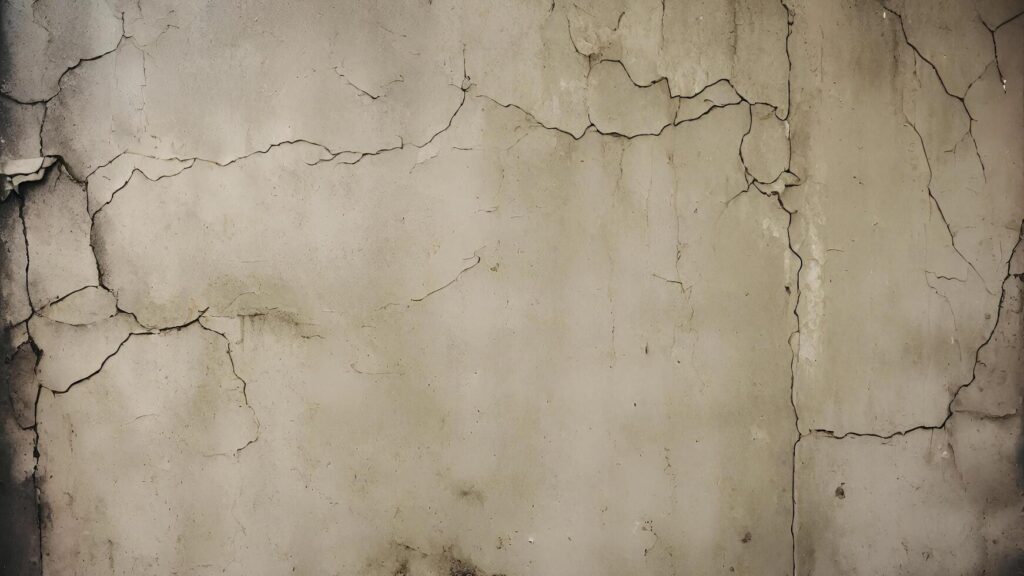 AI generated Grunge concrete wall background with cracks Stock Free