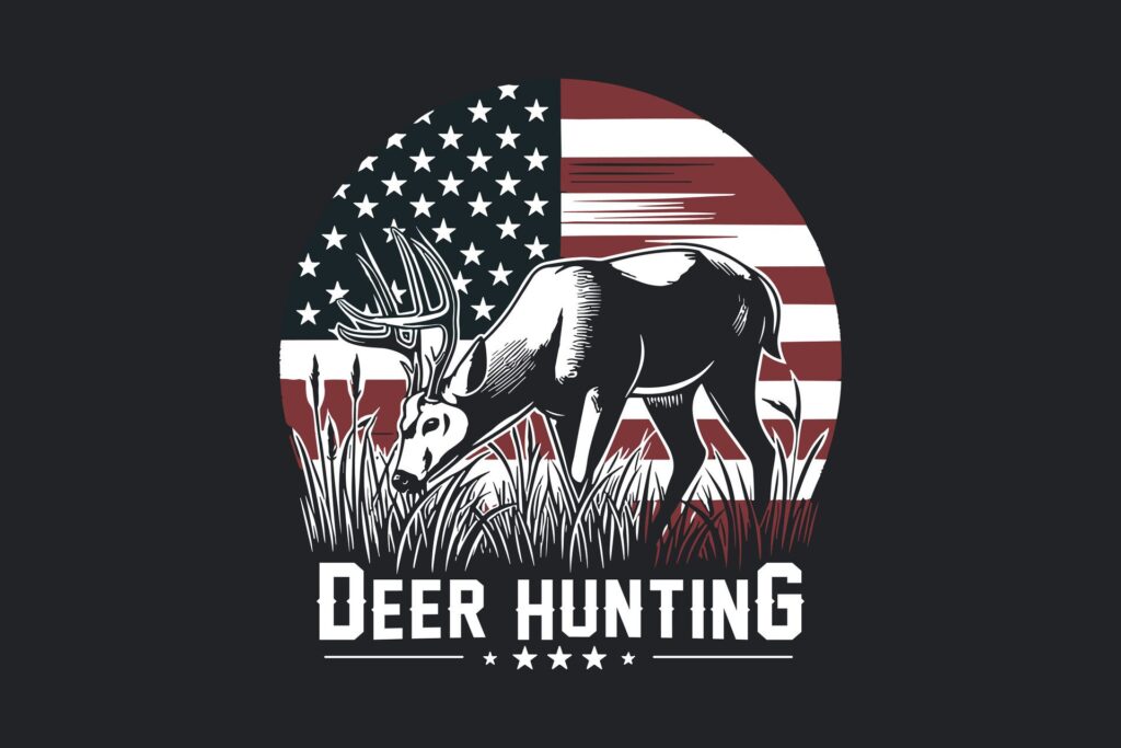 Vector hunting t-shirt design, Custom shirt design for hunting lover. Free Vector