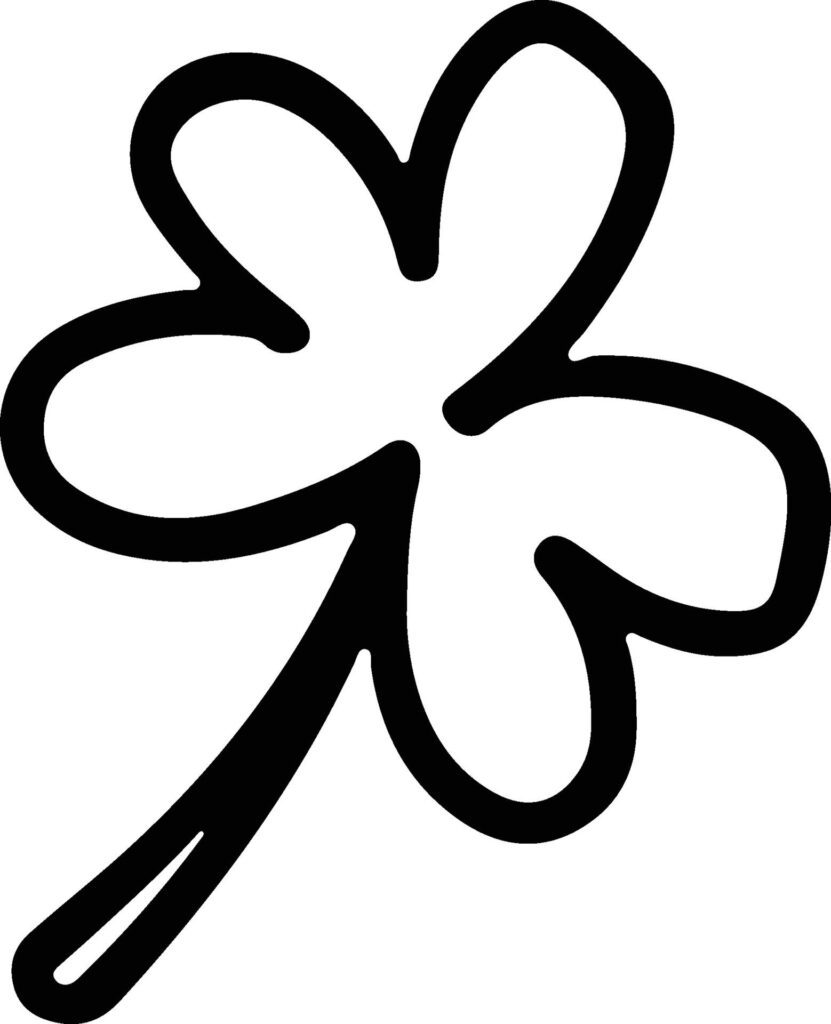 Irish clover traditional symbol of st Patricks day Free Vector