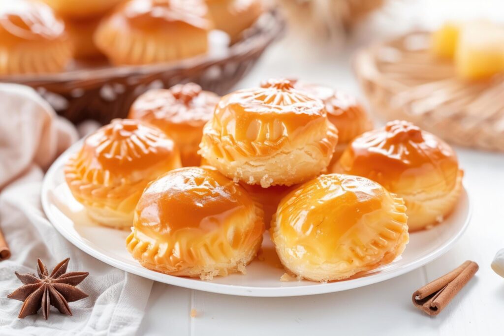 Kue nastar or pineapple tart. indonesian eid snack, kue lebaran Free Photo