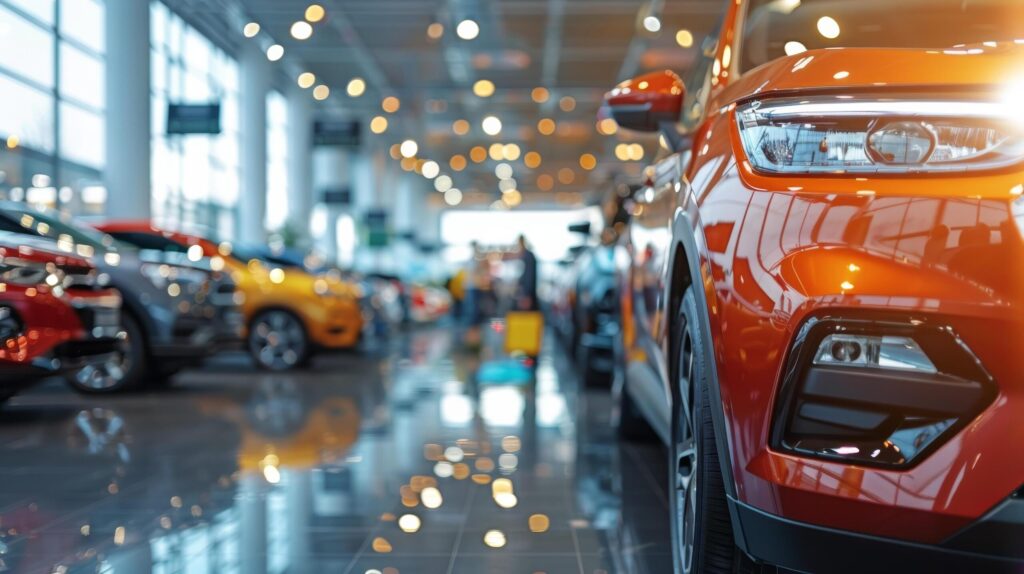 Line of Cars Parked in Parking Garage Free Photo