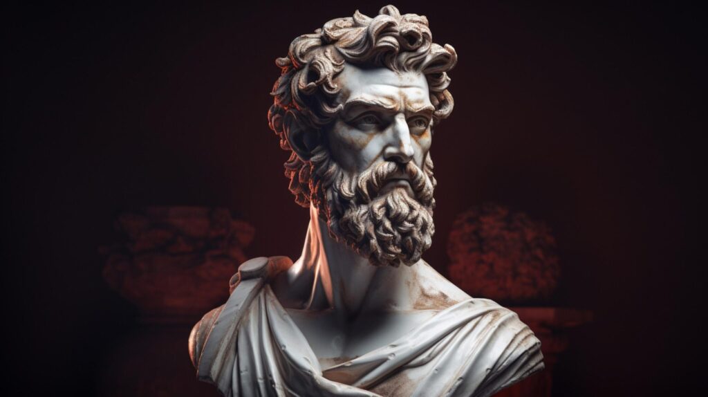 Marble Bust background Free Photo