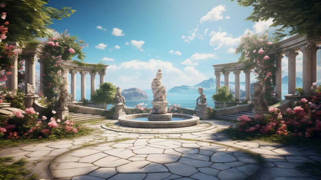 Marble Gardens background Free Photo