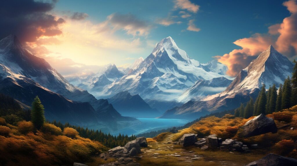 Mountain Adventures Background Free Photo