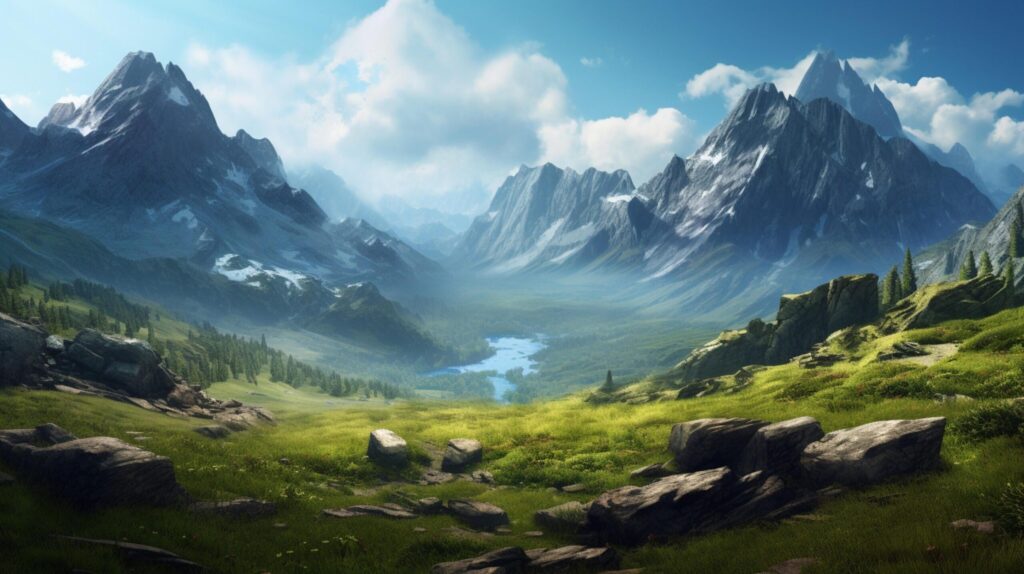 Mountain Landscape Background Free Photo