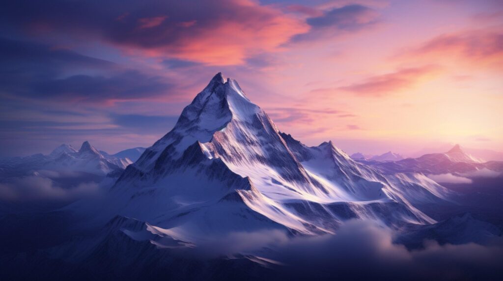 Mountain Peak Sunrise Background Free Photo