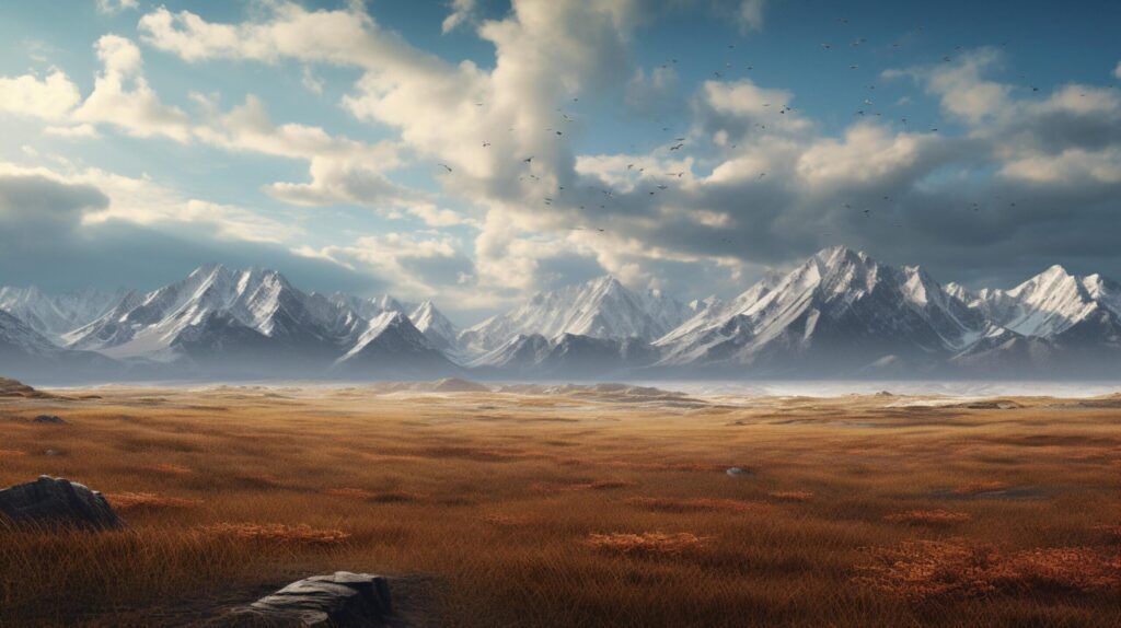 Mountain Range Background Free Photo