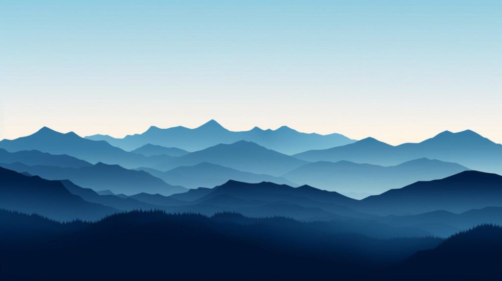 Mountain Range Silhouette Background Free Photo