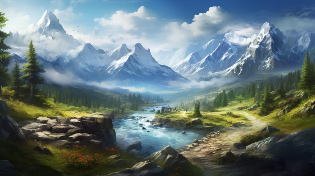 Mountain Trailblazers Background Free Photo