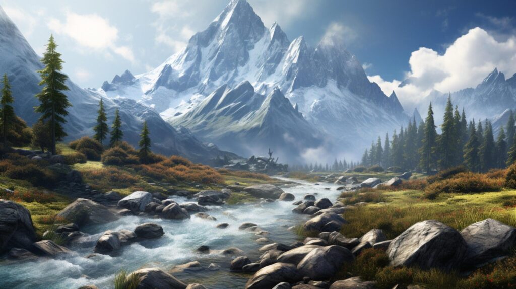 Mountain Wilderness Background Free Photo