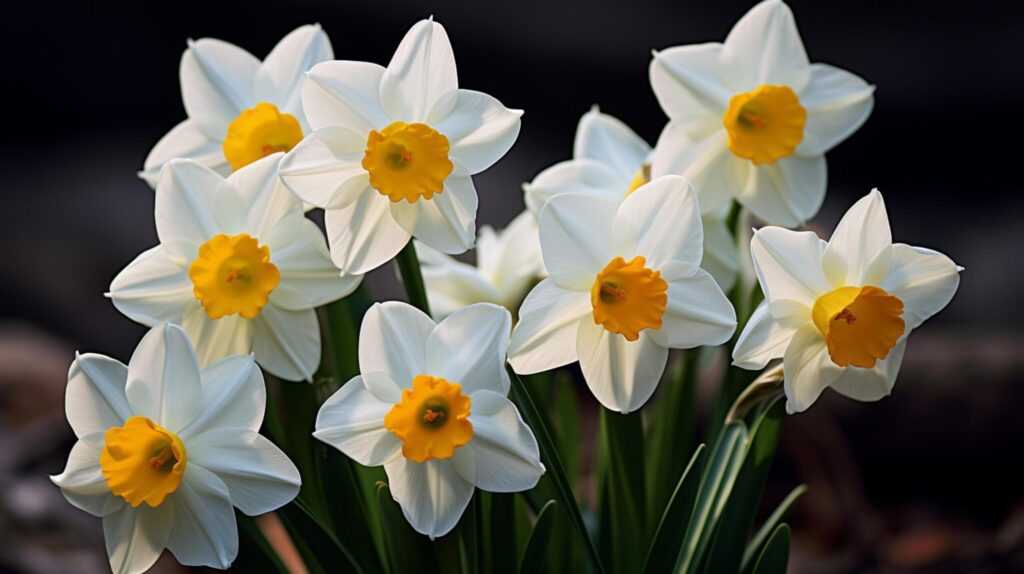 Narcissus Floral Background Free Photo