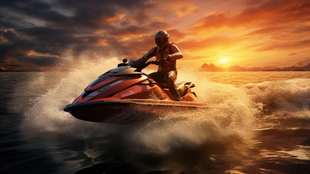 Ocean Jet Ski Excursion Background Free Photo