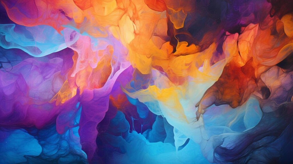 Oil Painting Abstract Psychedelic Background Free Photo