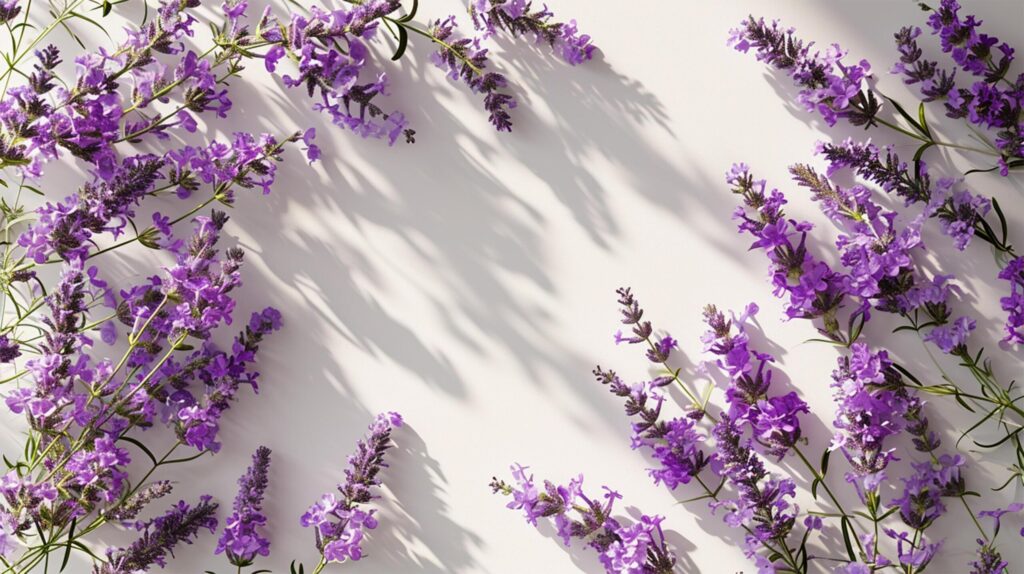 Overhead Lavender Scene for Background Free Photo