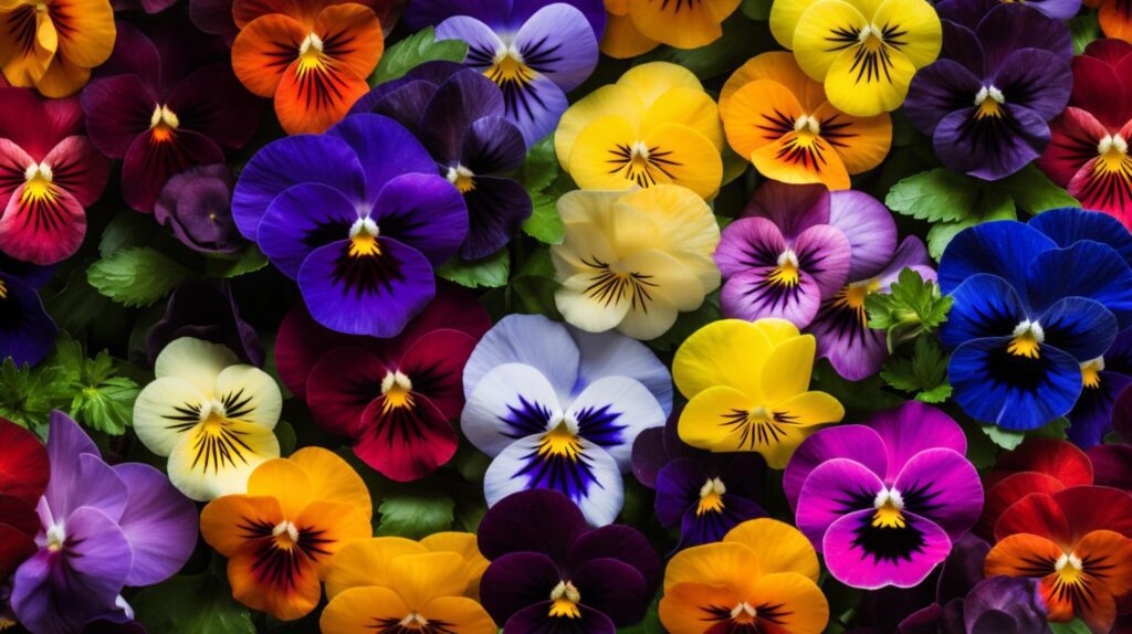 Pansy Floral Background Free Photo