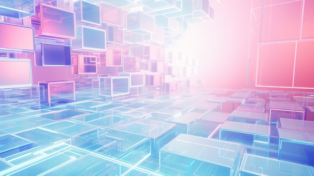 Pastel Collage of Futuristic Art Elements Background Free Photo