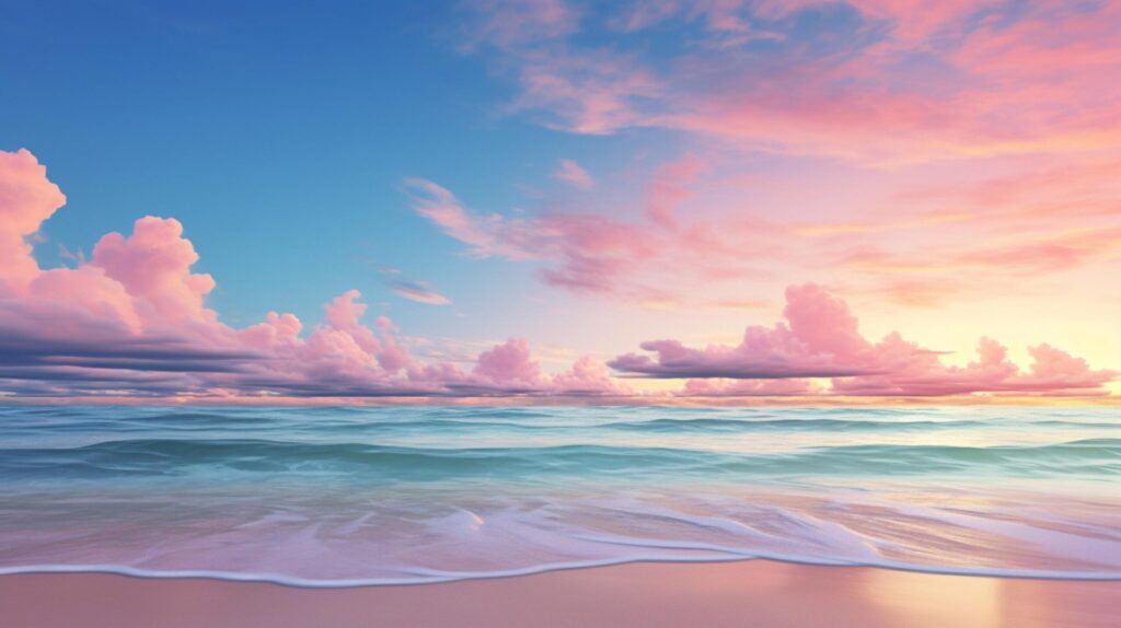 Pastel Seascape Background Free Photo