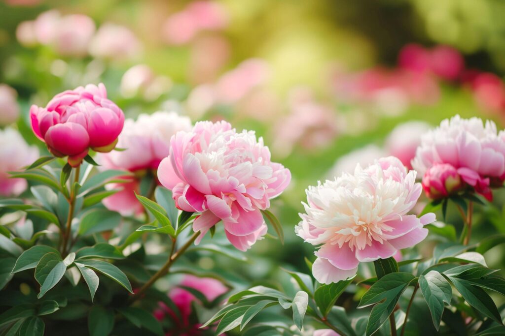 Peony Perfection in Pastel Bloom Free Photo