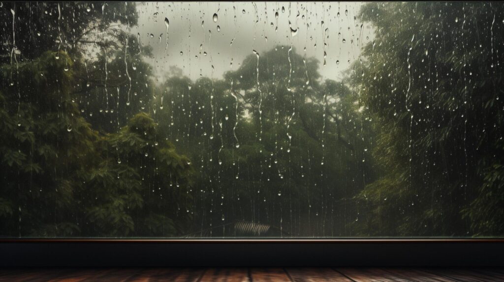 Rainy Window Perspectives Background Free Photo