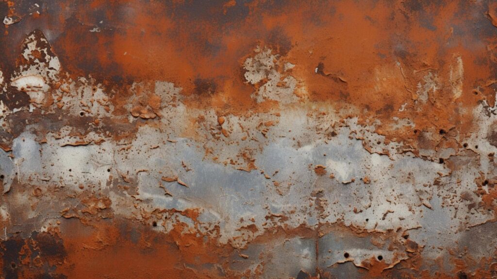 Rusty Metal with Peeling Paint Background Free Photo