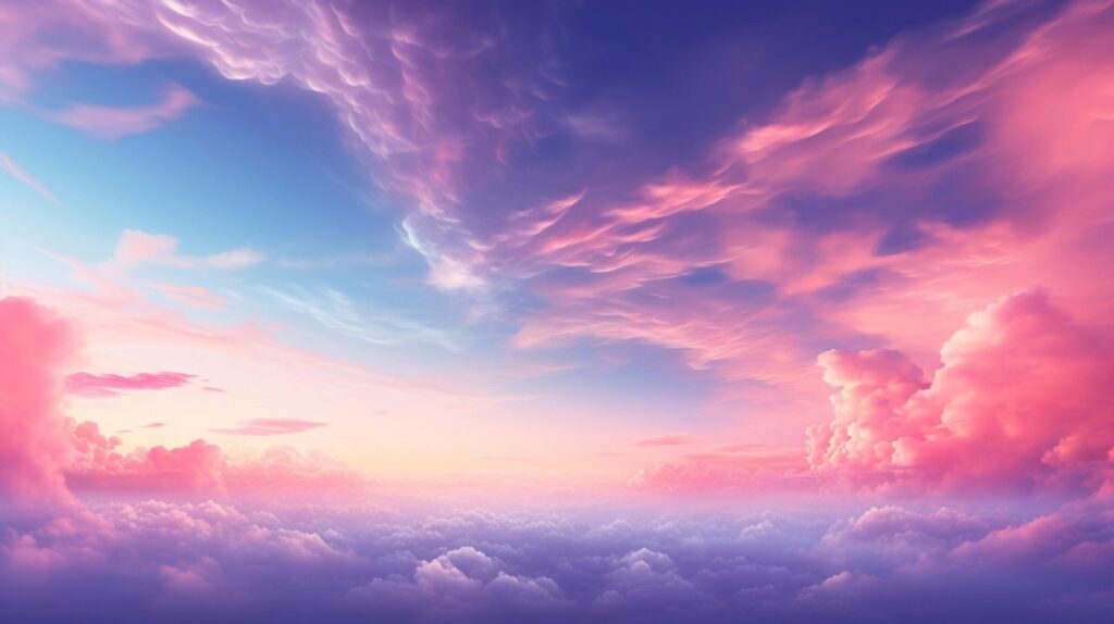 Sky with Abstract Digital Art Background Free Photo