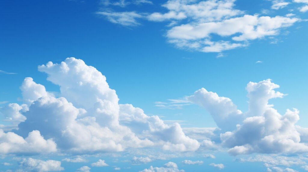 Sky with Clouds Background Free Photo