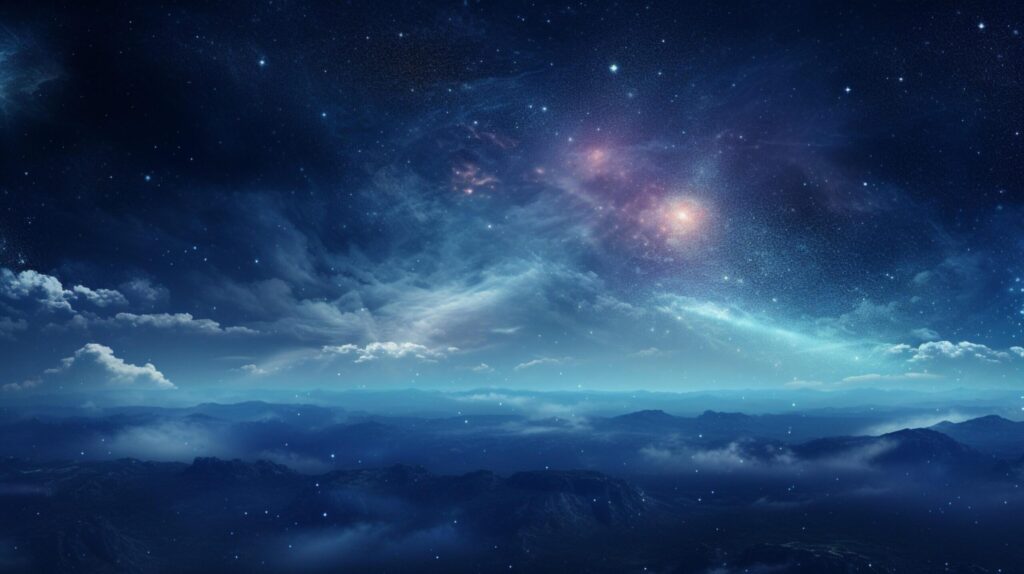 Sky with Space Science Background Free Photo