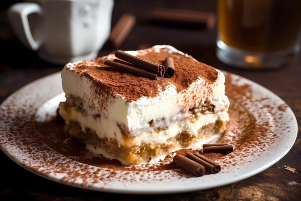 Tiramisu – Originating in Italy, Tiramisu is a coffee-flavored dessert made with ladyfingers, mascarpone cheese, and cocoa Free Photo