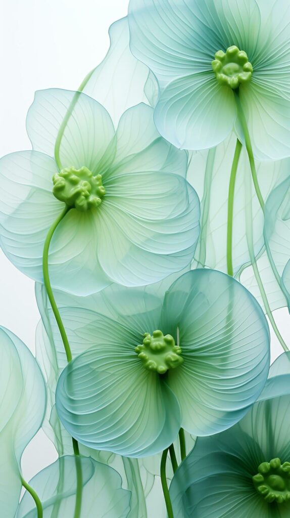 transparent lotus leaves pattern isolated background Created with generative Ai Free Photo