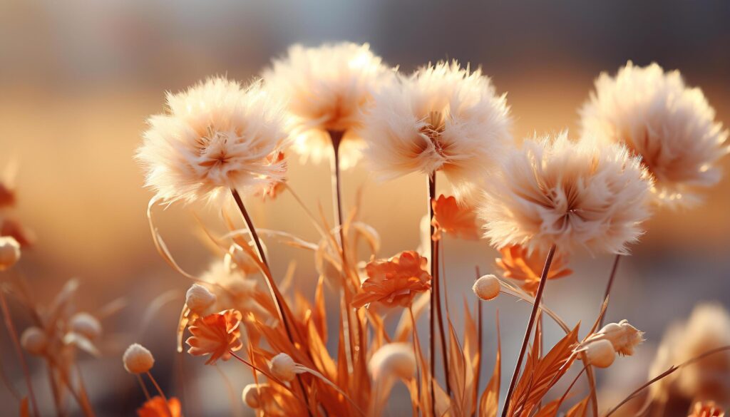 Vibrant yellow daisy blossoms in tranquil meadow, surrounded by purple generated by AI Free Photo