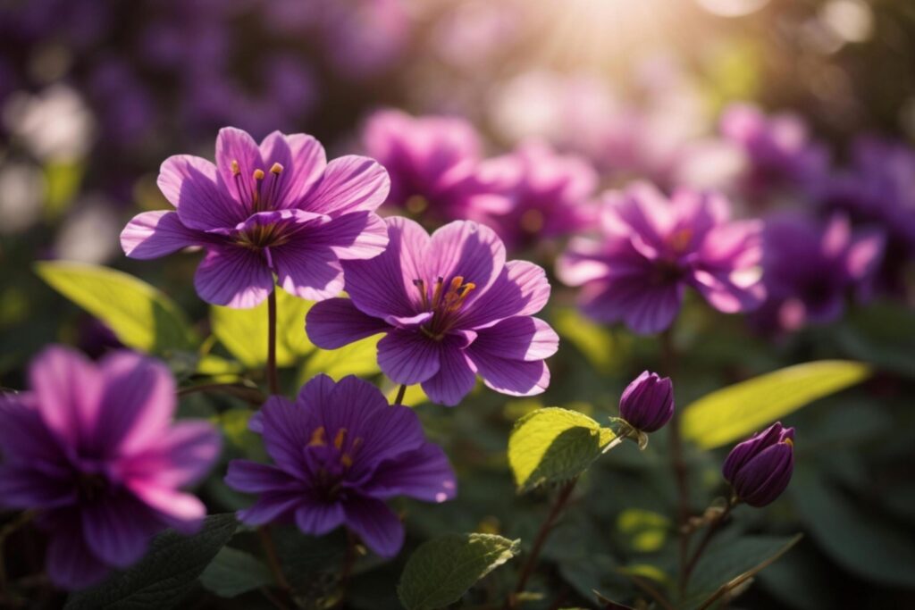 Violet Flower Wallpaper Free Photo