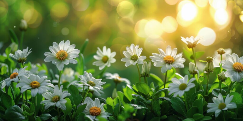 White Flowers Blooming in Field Free Photo