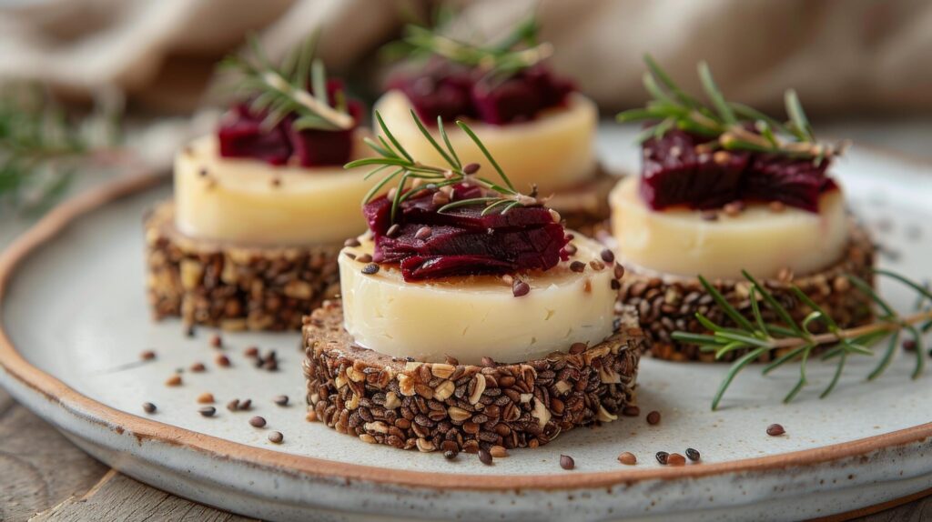 White Plate With Cranberry Brusbee on Table Free Photo