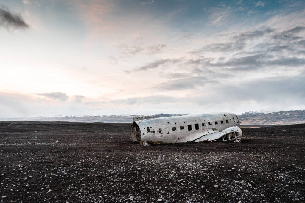 Aircraft Wreck in Iceland Free Photo