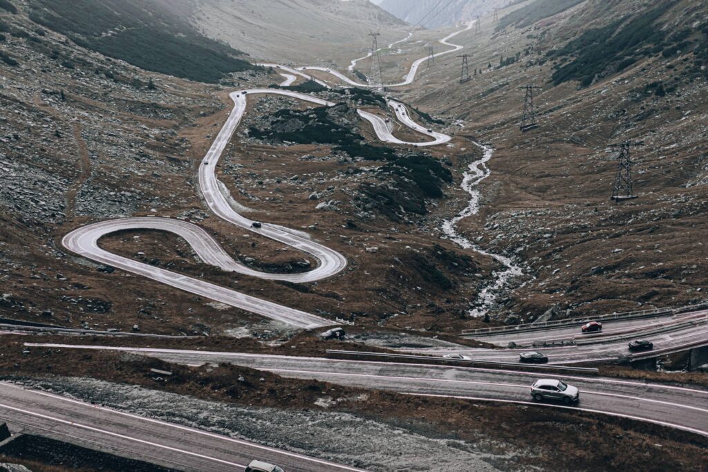 Alpine Road Transfagarasan in Romania Free Photo